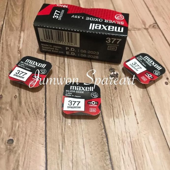 Baterai Maxell 377 SR626SW Original Baterai Maxell 626 Maxell 377 murah