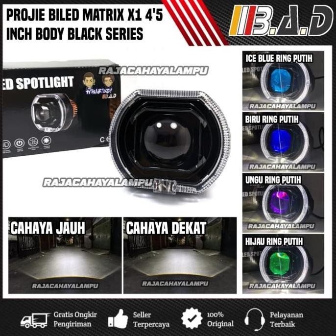 Promo Projie Biled Matrix X1 C626 PRO 4'5 Inch BAD Body Black Series Cahaya Flat Cut COD