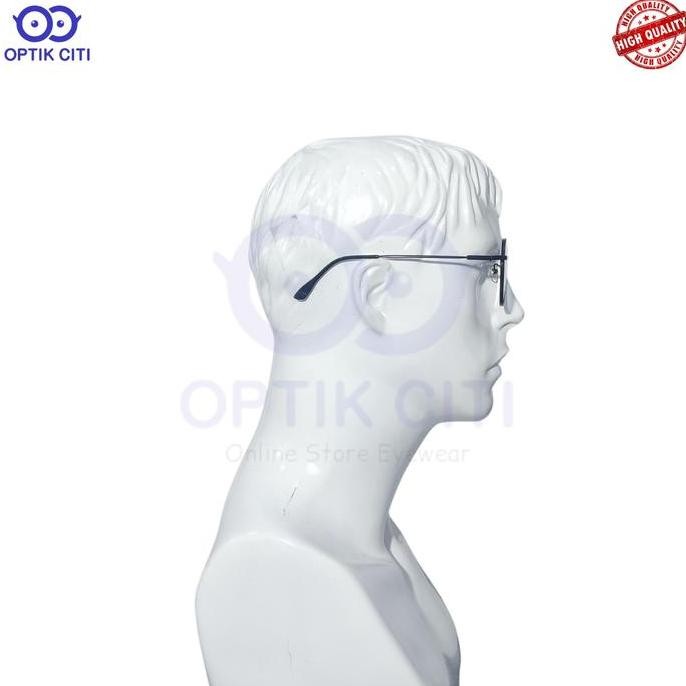 Frame Kacamata Pria Wanita Titanium Bulat Lentur SN 2128 Ringan