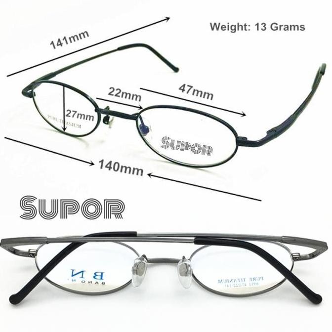 FF53 Full Frame Kacamata Pria wanita buat MINUS TINGGI lingkar kecil