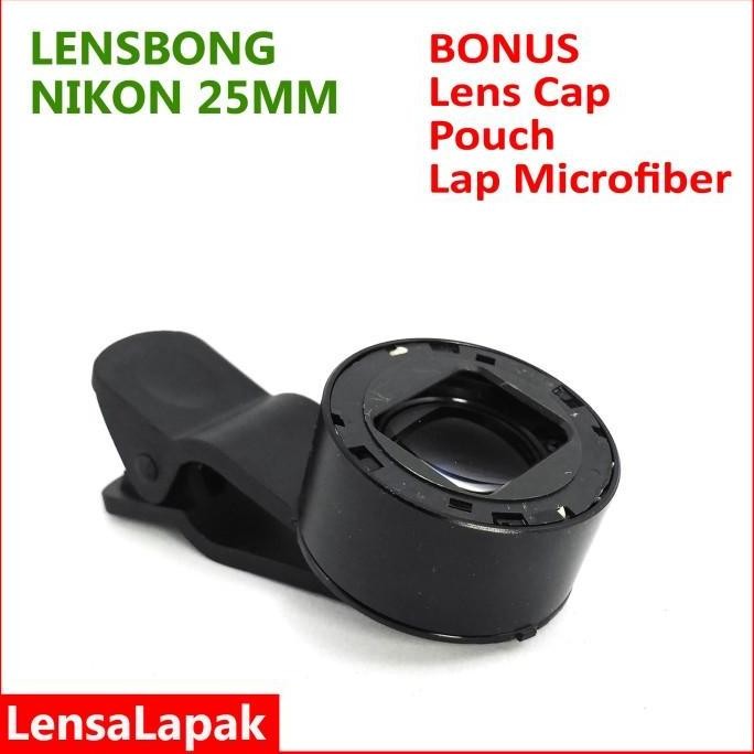 Lensbong Prosumer Lensa Macro Makro 25mm for HP Handphone Smartphone