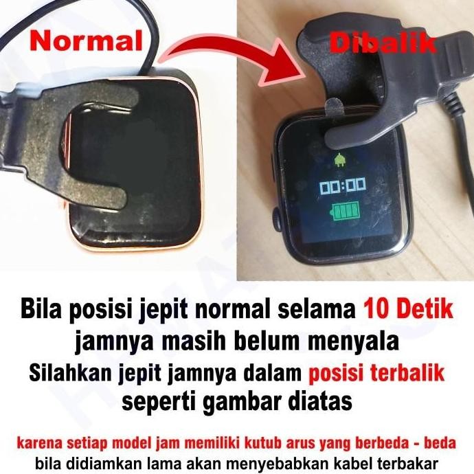 Kabel Charger Smartwatch T500 T55 X6 X7 Hw12 Hw16 Hw22 F10 W26 W27 W34