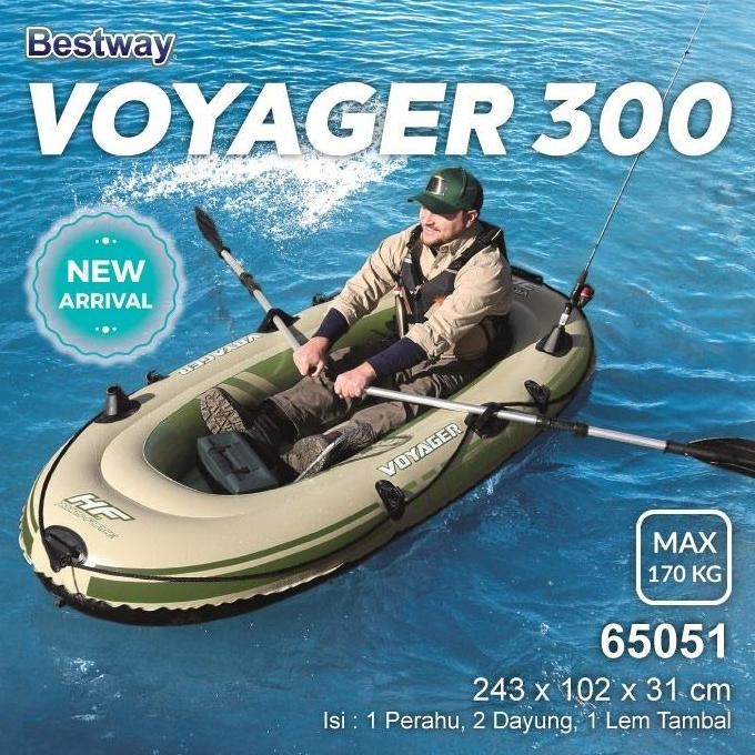 Bestway Perahu Voyager 300. Perahu Karet Renang Renang Anak
