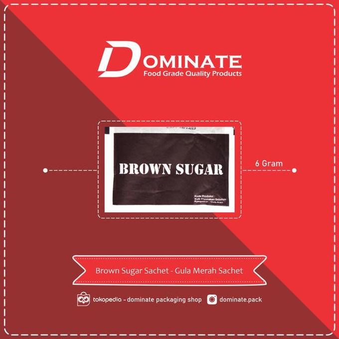 

Brown Sugar Sachet Bantal 6gram Gula Merah Aren 250pcs