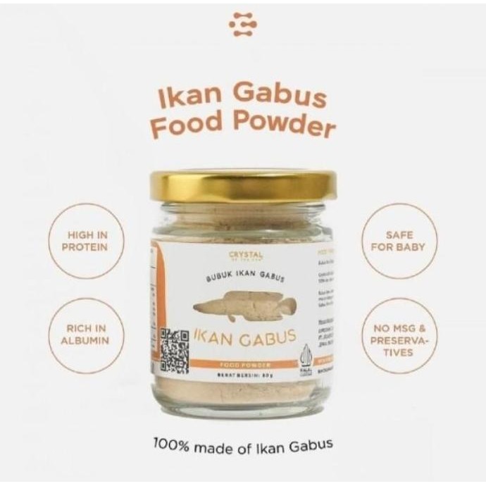 

Crystal Of The Sea Gabus Food Powder 20g/Bubuk Ikan Gabus /Kaldu MPASI