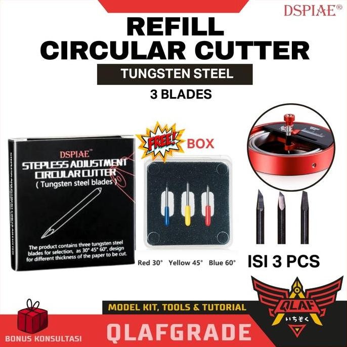 

Refill Circular Cutter Pemotong Lingkaran 3pcs DSPIAE MT-CB
