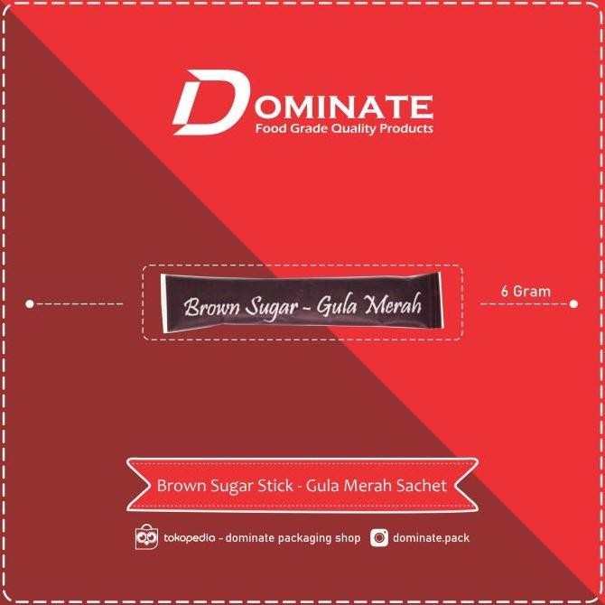 

Brown sugar sticks sachet gula merah aren , 250 sachet