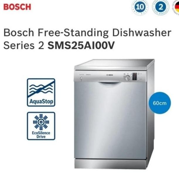 TERLARIS TERMURAH BOSCH Free Standing Dishwasher SERI 2 SMS25AI00V