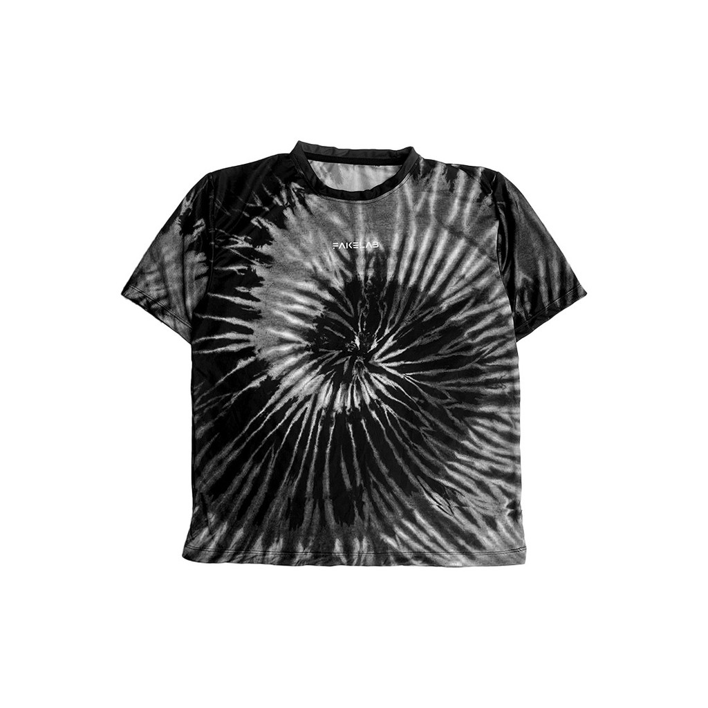 Fakelab Unisex Jersey Spiral Running 100gsm / Trail Dry Fit Century / Tiedye Short Sleeve / Kaos Lar