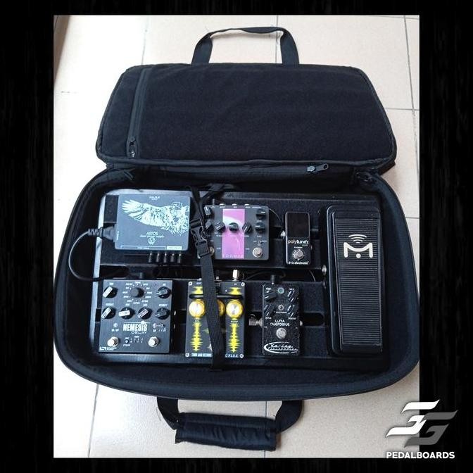HELLFIRE VINTAGE PEDALBOARD PLUS GIGBAG pedalboard pedalboards Kayu