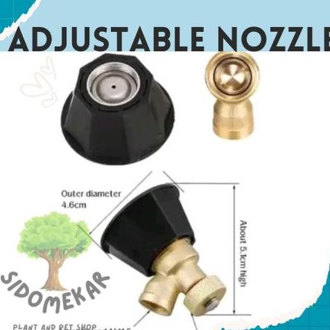 NOZZLE SPUYER ADJUSTABLE/ Nozzle / Spuyer / ujung semprotan sprayer elektrik kuningan - Adjustable
