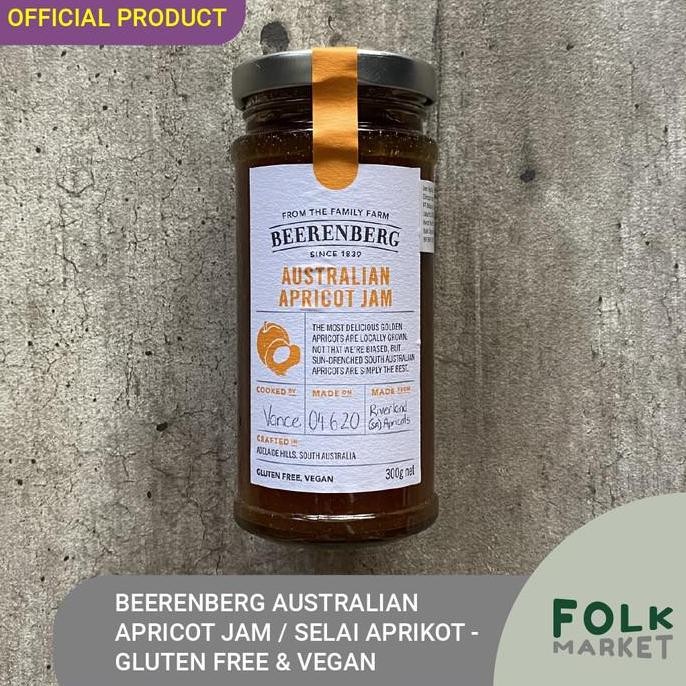

BEERENBERG Australian Apricot Jam / Selai Aprikot - Gluten Free 300 gr