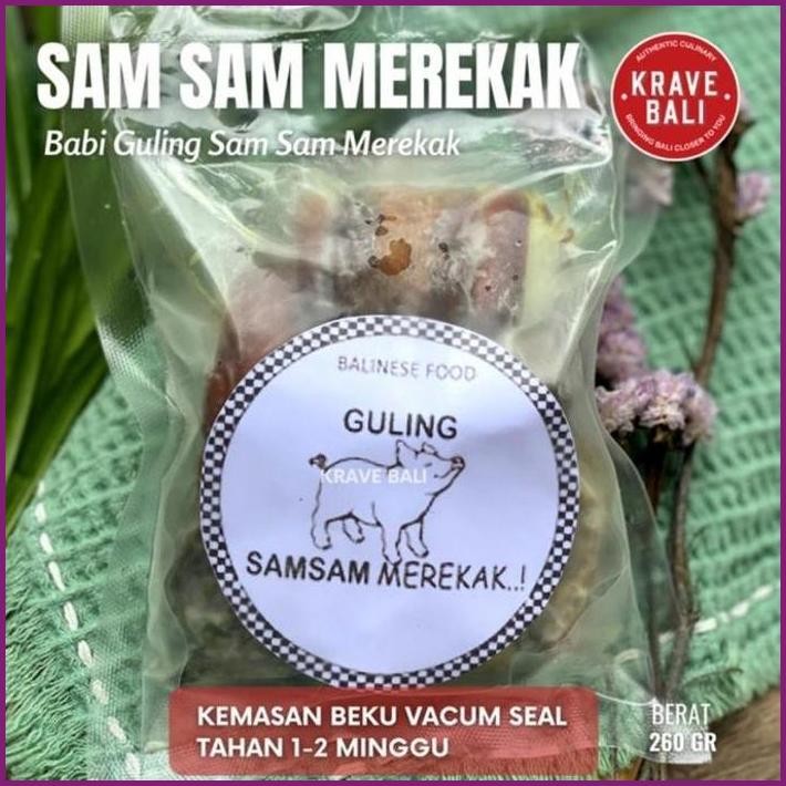 

STOCK READY KRAVE BALI BIGUL BABI GULING SAM SAM MEREKAK 260 GRAM - MAKANAN KHAS BALI ASLI TERBARU