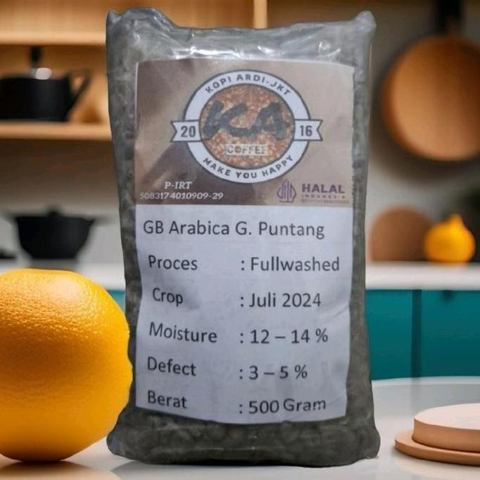 

Biji Kopi Mentah/Green Bean(GB) Arabica Gunung Puntang Fullwashed Jawa Barat Coffee TS