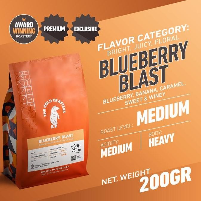 

Blueberry Blast Natural Anaerob Arabica Coffee Arabika Biji Kopi Bubuk TS