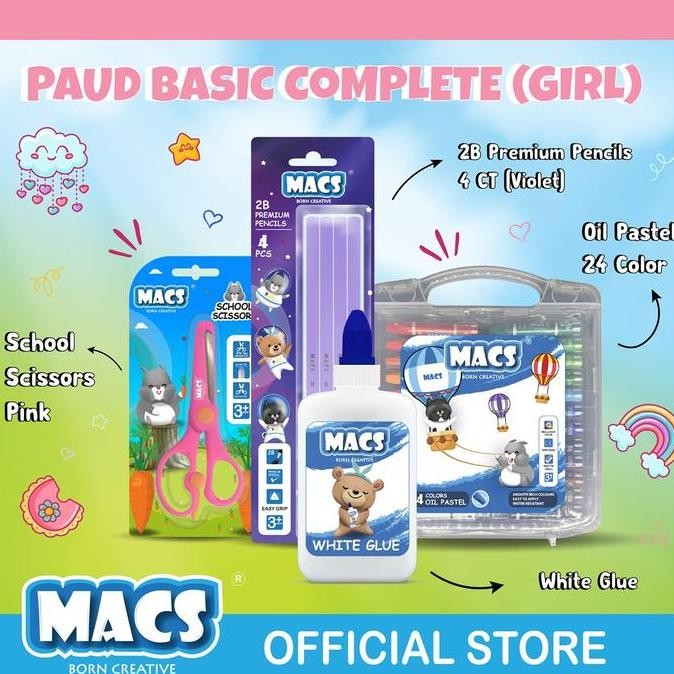 

MACS Paket PAUD Complete / Crayon / Pensil / Paket Sekolah