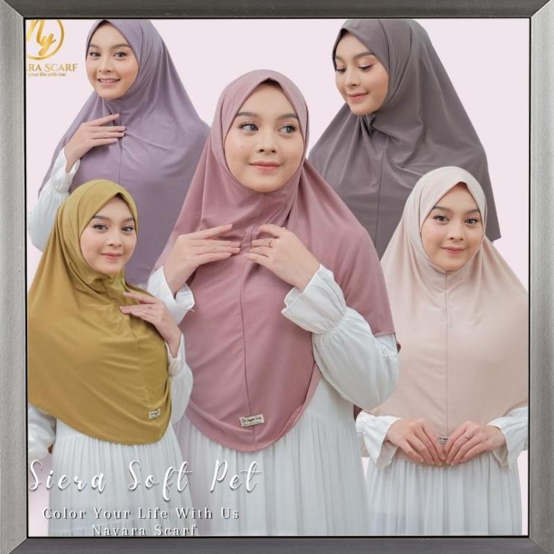 Berkualitas HIJAB INSTAN SIERA SOFT PET I BERGO INSTAN JERSEY KOREA NFR-92