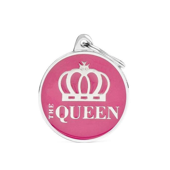

MyFamily ID Tag - Circle "The Queen" | Personalized Cat Dog Tag CO