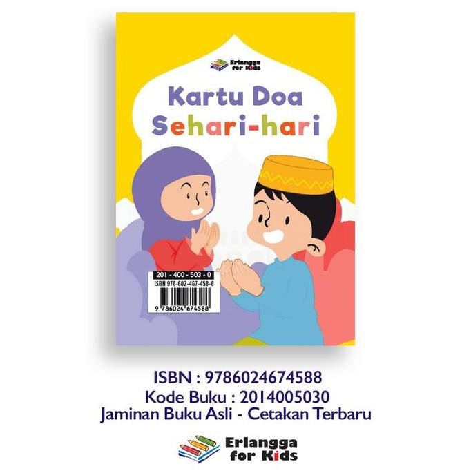 Kartu Doa Sehari Hari Erlangga For kids