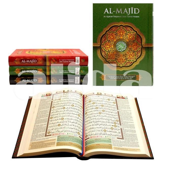 Alquran Tajwid Terjemah Al-Majid Uk A5 Al-Quran Terjemahan Almajid Beras Alfath