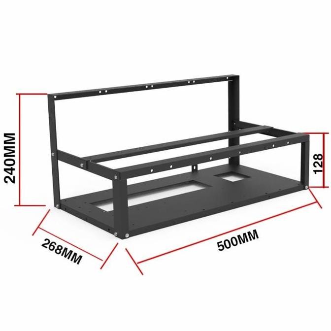 TERBARU - Rak Mining Rig Vga/Open Air Mining Frame Case/Mining Rig 6 / 8 GPU