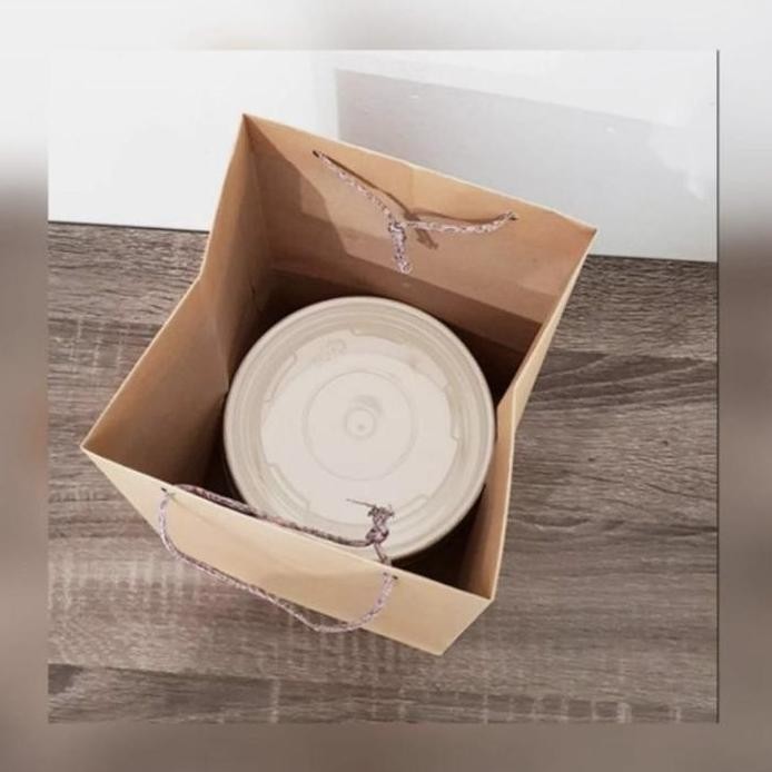 

Favorit [150 Gsm] Paperbag/Taskantongkertaskraftcoklatpoloskotak Uk14X14X20Cm