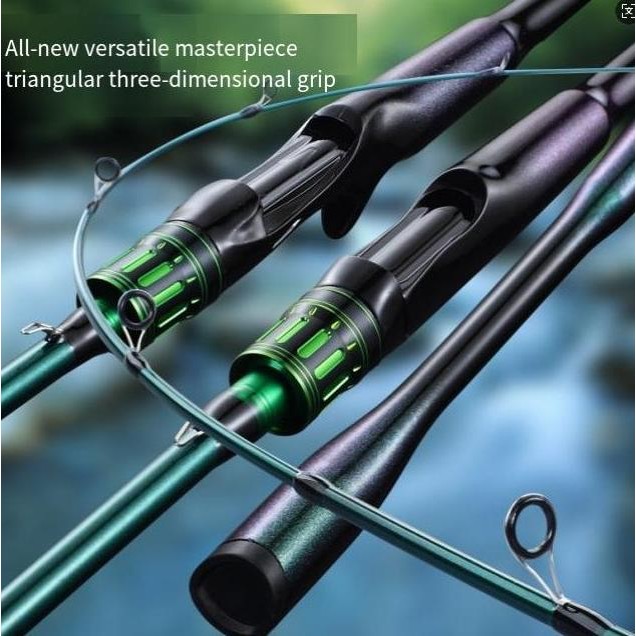 NEW 2025 SHIMANO joran fiber solid lentur kuat Joran Pancing Section 2 Carbon Sutet Pancing Spinning