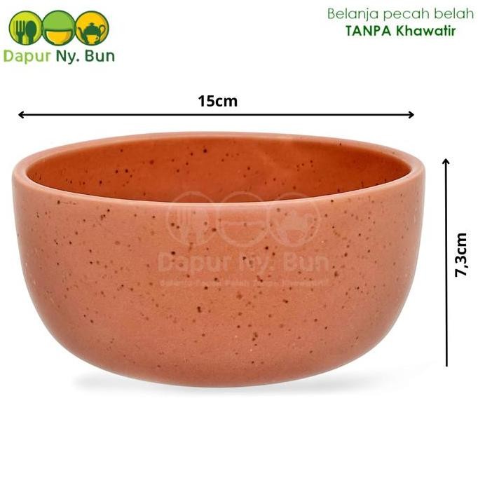 Mangkok Soup Keramik Cantik Estetik Pyramid