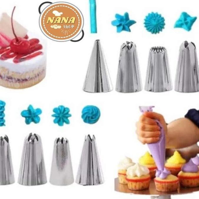 Cetakan Kue Semprit Topi Kue Kering Mawar Churros Kerucut Kitchenware Allshop