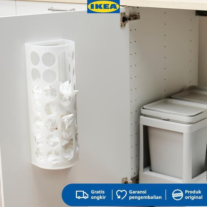 IKEA VARIERA Tempat Kantong Plastik Putih