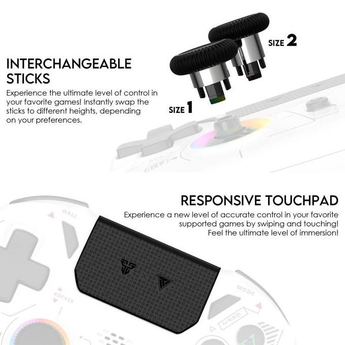 Fantech Nova Pro WGP14V2 Wireless Gamepad Hall Effect Touchpad RGB