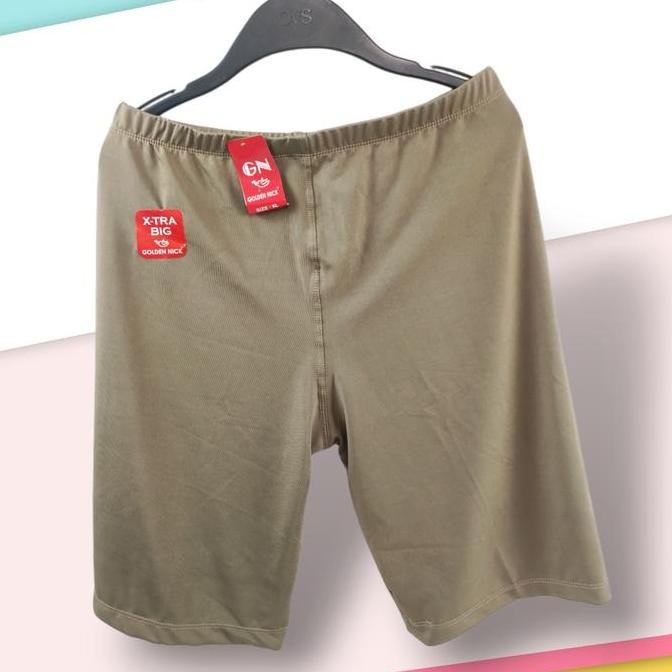 Df324>> K364T Golden Nick Short Pants Jumbo Wanita Dewasa Dan Remaja, Celana Short, Legging Pendek S