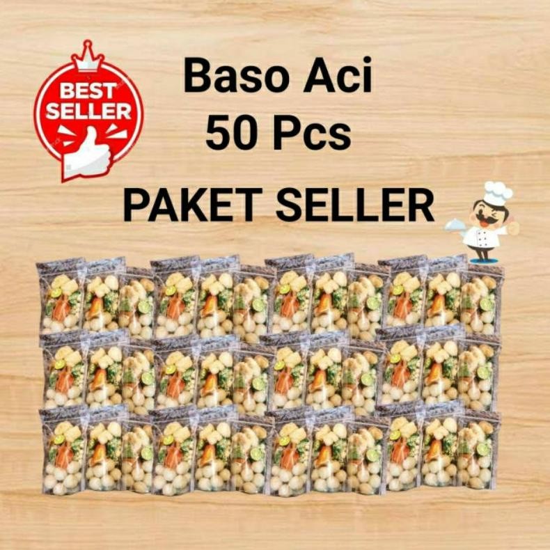 

READY STOK Paket 50pcs Baso Aci Instan Komplit Lada Pisan Siap kirim