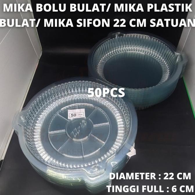 Mika Sifon/ Mika Bolu Bulat/ Mika Bolu Plastik Ukuran 22 cm