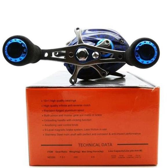 Reel Alat Pancing Bait Casting Versus SPINNER-B 201 Ril Rell