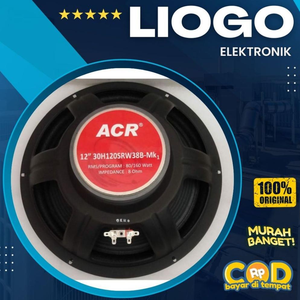 ''Terlaris" Speaker Acr Pro 12 Inch Acr 30H12Srw38B Acr Pro Woofer 12 Inch 30H12Srw38B Murah