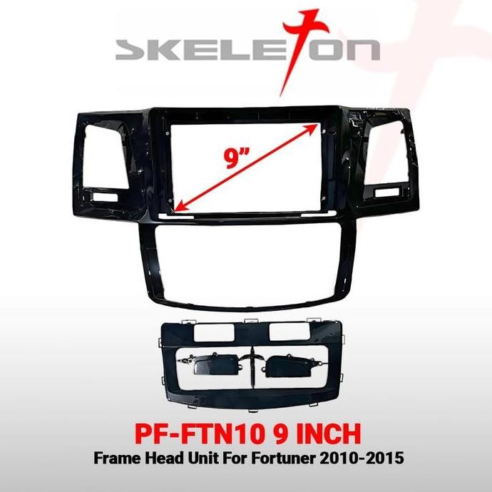 Promo Frame Head Unit 9 Inch Mobil Fortuner 10 Frame Android Skeleton COD