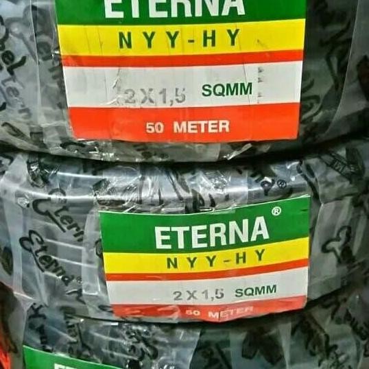 Promo NYY-HY 2X1,5 ETERNA SERABUT KABEL ETERNA SERABUT 2X1,5 @50M SATU ROLL COD