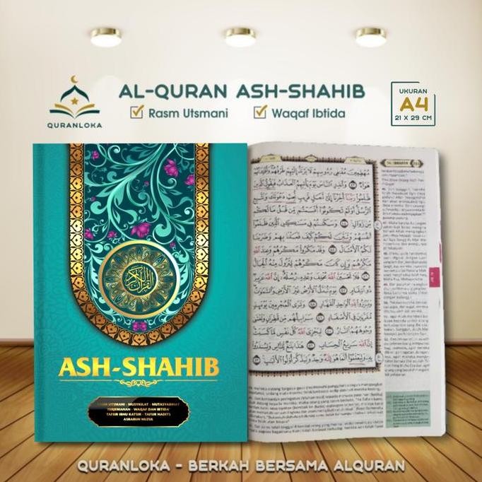 Mushaf Alquran Terjemahan Utsmani Ash Shahib Besar A4