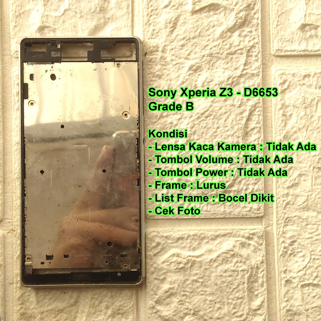 Sony Xperia Z3 - D6653 Frame Tulang Tengah / Tatakan LCD Copotan