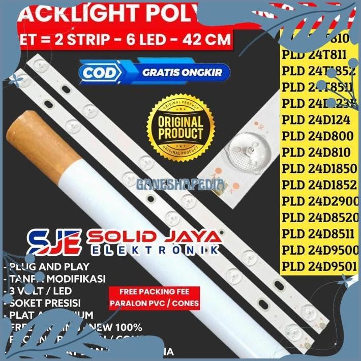 gha-65 rf-45 BACKLIGHT TV LED POLYTRON 24 INC PLD 24D123 24D900 24D901 24D900 24D810 LAMPU BL 6K 3V 