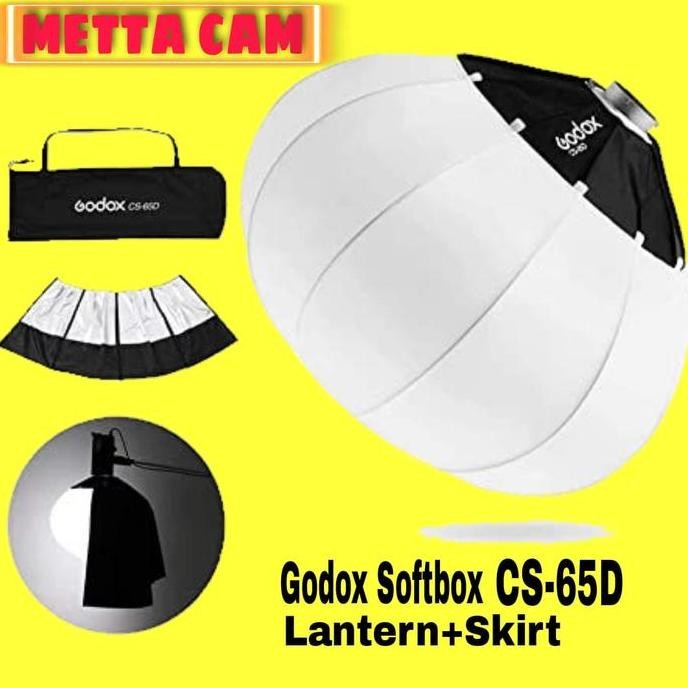 TERBARU - Godox CS-65D (65cm) Lantern Softbox + Skirt Set SS-65