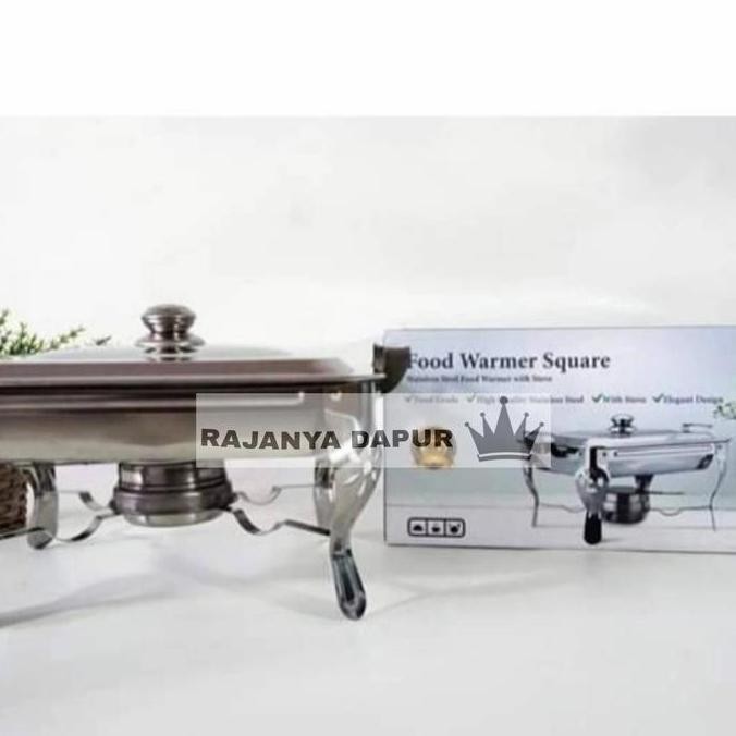 NEW ASTA Food warmer square - tempat prasmanan stainless - tempat prasmana