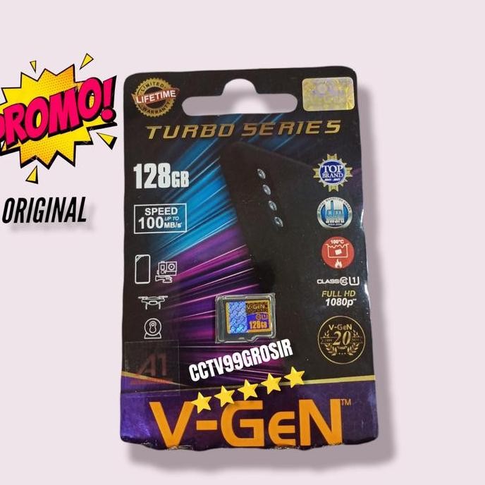 Terbaik Memori Micro Sd V-Gen 128Gb Clas 10 Original Micro Sd Vgen 100% Ori