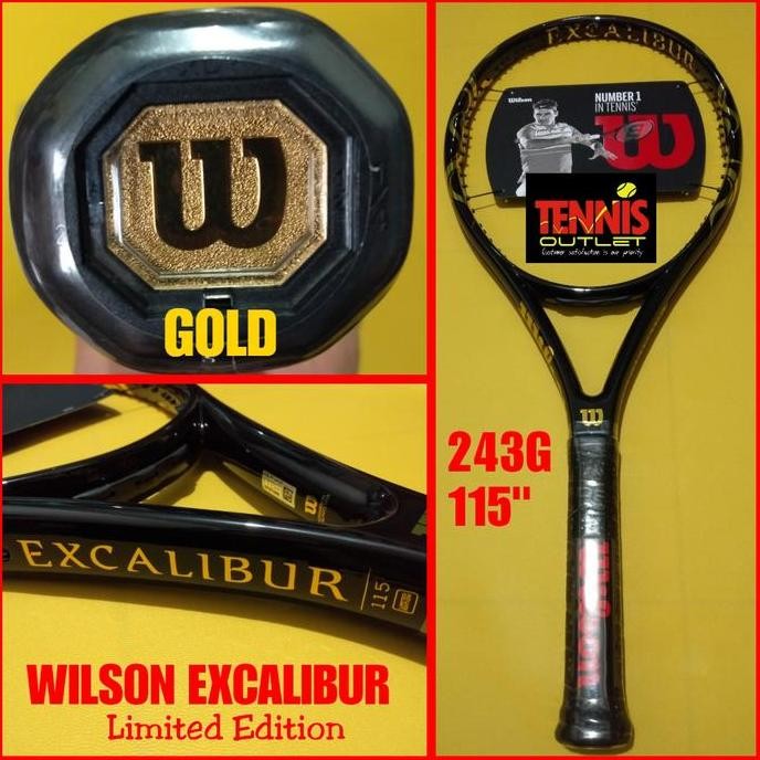 Terbaik Wilson Excalibur 115 Black Gold Limited 100% Ori