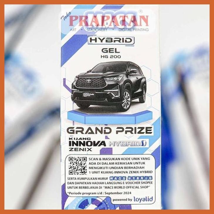 

(ATK) MACS HYBRID GEL PEN 0.5MM | 1 BOX ISI 12PCS | PENA JEL | PULPEN ALAT TULIS LUKIS SEKOLAH KULIAH GAMBAR KANTOR