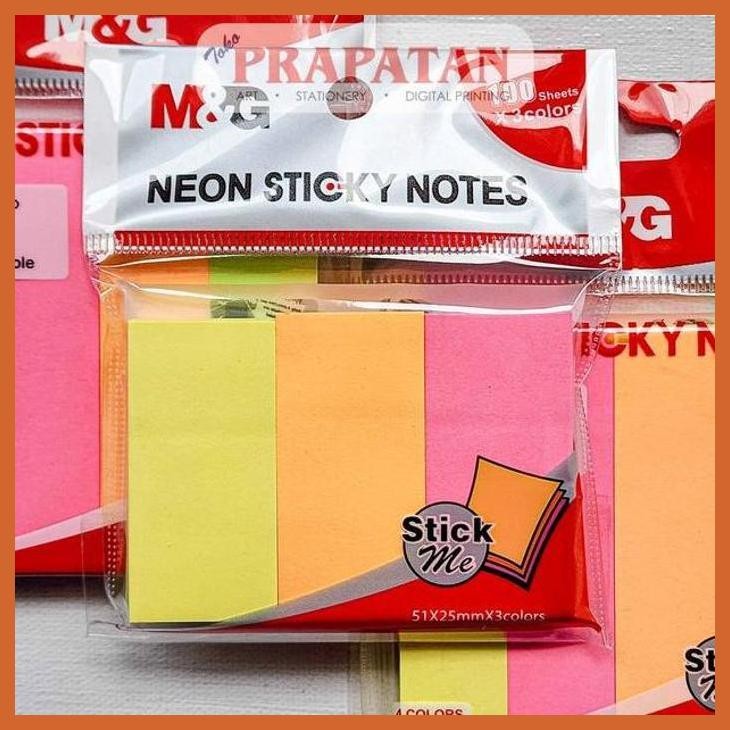 

(ATK) M&G NEON STICKY NOTE YS | NOTES MEMO TEMPEL ALAT TULIS LUKIS SEKOLAH KULIAH GAMBAR KANTOR