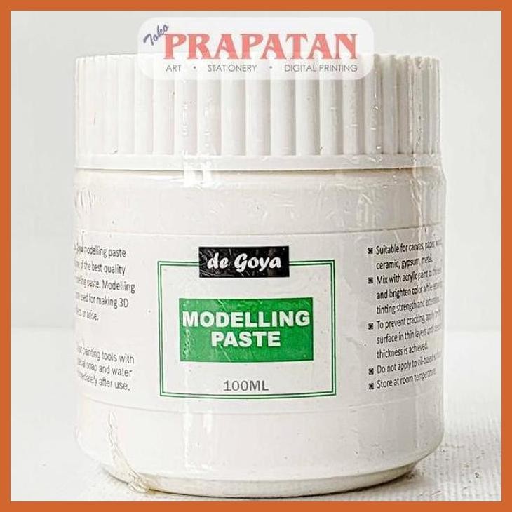 

(ATK) DE GOYA MODELLING PASTE 100ML | MEDIUM CAT AKRILIK ALAT TULIS LUKIS SEKOLAH KULIAH GAMBAR KANTOR