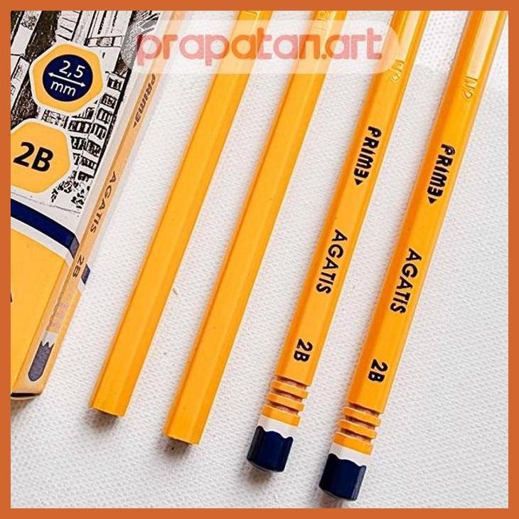 

(ATK) PENSIL TULIS AGATIS PRIME 2B | 1 BOX ISI 12PCS | WRITING PENCIL | PENSIL 2B ALAT TULIS LUKIS SEKOLAH KULIAH GAMBAR KANTOR