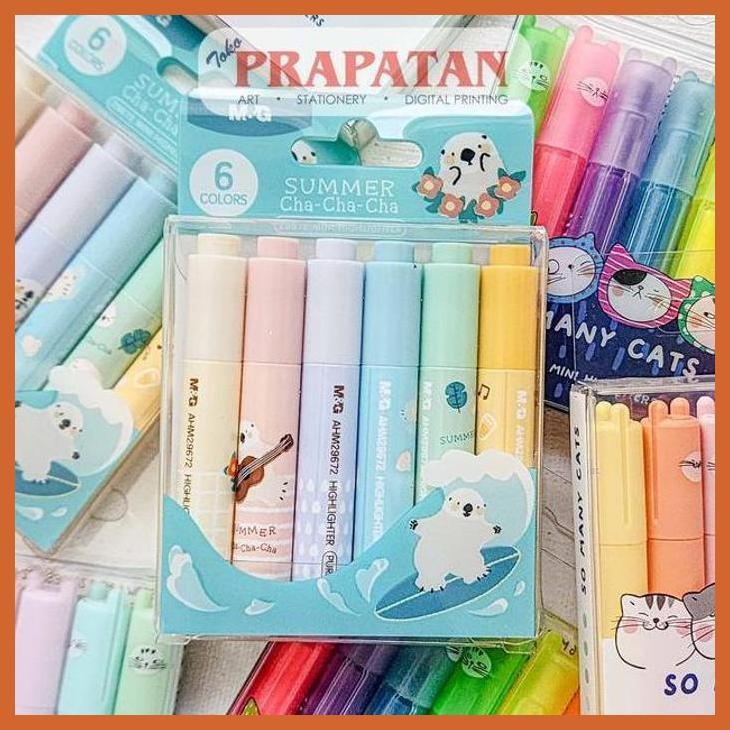 

(ATK) M&G SO MANY CATS CUTE MINI HIGHLIGHTERS 6C ALAT TULIS LUKIS SEKOLAH KULIAH GAMBAR KANTOR